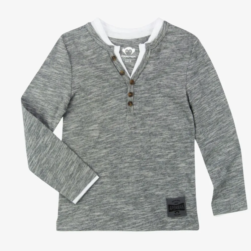 Appaman Camden Henley GreyStripe