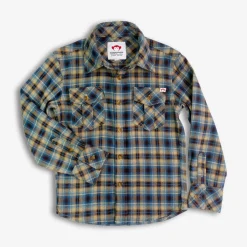 Clearance Appaman Flannel Shirt Chocolate/BluePlaid