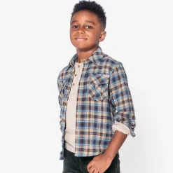 Clearance Appaman Flannel Shirt Chocolate/BluePlaid
