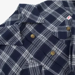 Clearance Appaman Flannel Shirt NavyPlaid