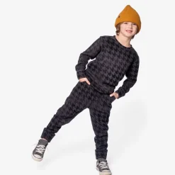 Outlet Appaman Rest Day Sweatpants BlackHoundstooth