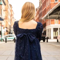 Appaman Chelsea Bow Dress NavyBlue