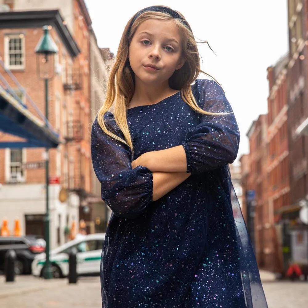 Appaman Chelsea Bow Dress NavyBlue