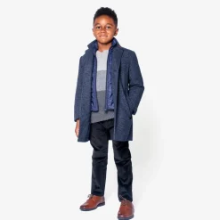 Discount Appaman City Overcoat CheckeredInk