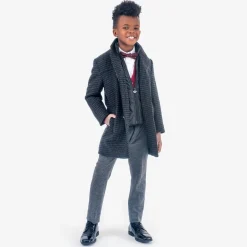 Outlet Appaman City Overcoat Houndstooth