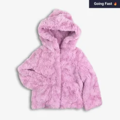 Clearance Appaman Cleo Faux Fur Coat PinkMousse