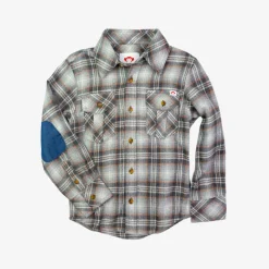 Online Appaman Flannel Shirt Grey/OrangePlaid