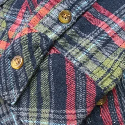 Best Appaman Flannel Shirt Navy/CranberryPlaid