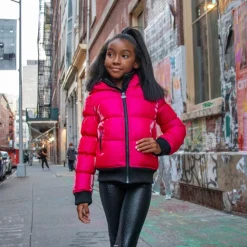 Discount Appaman Flurry Coat Fuchsia