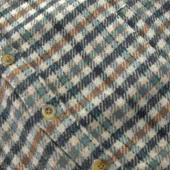Clearance Appaman Glen Hooded Shirt Beige/TealCheck