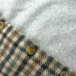 Clearance Appaman Glen Hooded Shirt Beige/TealCheck