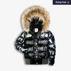 Hot Appaman Kyla Puffer Coat BlackMix