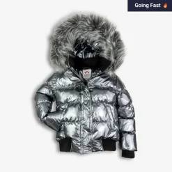 Online Appaman Kyla Puffer Coat Gunmetal