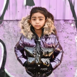 New Appaman Kyla Puffer Coat Plum/Black