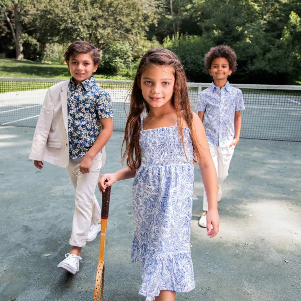 Discount Appaman Madison Dress BluePalms