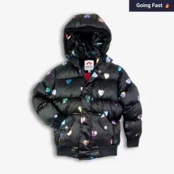 Outlet Appaman Puffy Coat RainbowHearts
