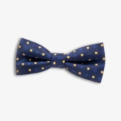 Discount Appaman Silk Bow Tie Navy/GoldDots