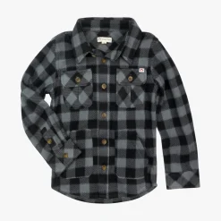 Best Appaman Snow Fleece Shirt BlackCheck