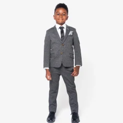 Hot Appaman Stretchy Suit Pant NoirMicroPlaid
